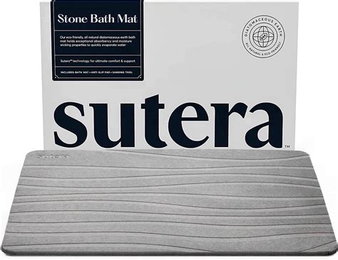 Regarding absorbency, Dorai features better soaking capability than Sutera bath stones. . Sutera bath mat